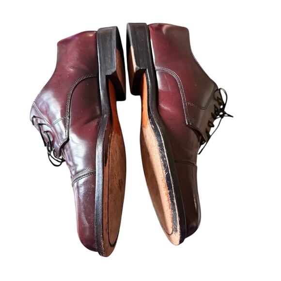 Cole Haan Men’s Cap Toe Oxford Lace Up Dress Shoes Burgundy Leather Size 9 main image 13